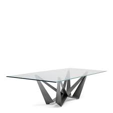 dining table with clear glass top