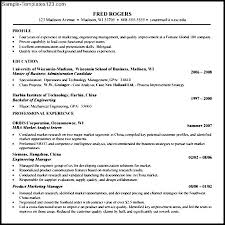 Example Of Mba Resume Mozo Carpentersdaughter Co