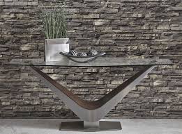 victor contemporary console table by