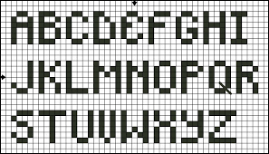 Alphabet Patterns For Cross Stitch And Back Stitch