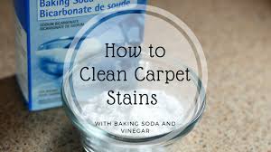 clean carpet stains with baking soda