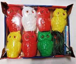 Vintage Owl Patio Lights New In Box Set