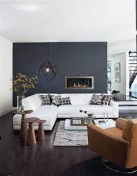 living room decor modern white sofa