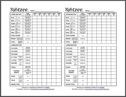 These sheets will help you in scoring the game for each player. Free Yahtzee Score Sheets
