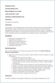 Entry Level Hr Resume New Inspirational Awesome Professional Summary