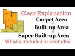 carpet area vs builtup area vs super
