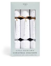 What's inside a christmas cracker? Fill Your Own Recyclable Christmas Crackers Pack Of 6 In 1 Design M S
