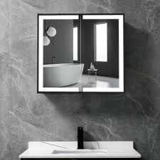 Led Light Up 2 Door Bathroom Mirror