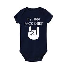 2019 Baby Bodysuit Cotton Short Sleeve Cute Baby Boy Clothes Baby Bodysuit Baby Outfit Body Rock My First Rock Jumpsuit