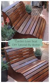 Garden Love Seat Bench Diy Tutorial