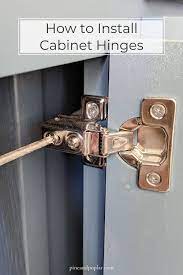 how to install cabinet hinges pine
