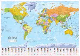 large world political map large 1 30m