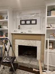 Diy Fireplace Surround And Tutorial
