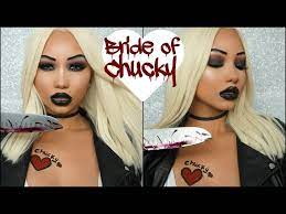 bride of chucky halloween makeup