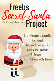 Freebs Secret Santa Fun Cheap Or Free