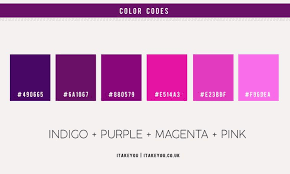 Indigo Magenta Pink And Purple Color