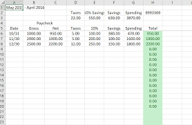 excel sheet for your financial planning