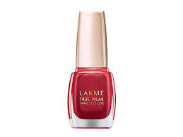 red nail paint from lakme