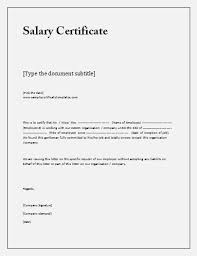 Salary Certificate Formats 16 Printable Word Excel Pdf