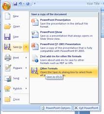Convert A Powerpoint 97 2003 Presentation To Powerpoint 2007