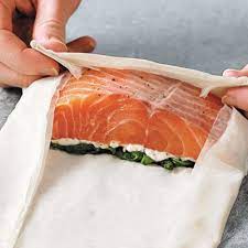 salmon spinach in phyllo recipes