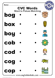 See the picture and fill in the blank with the correct word Cvc Words Worksheets Short O Sound