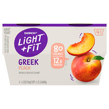 dannon light fit greek yogurt peach