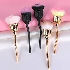 rose flower pattern makeup brush