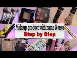 makeup with name uses step