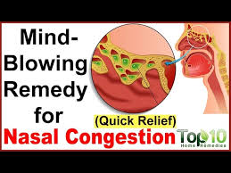 nasal congestion home remes