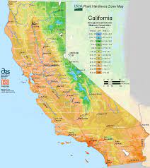 Usda Map Of Planting Zones For California