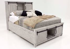 scott queen size storage bed white