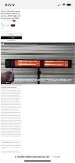 Patio Heater Commercial Sunwave 3000w