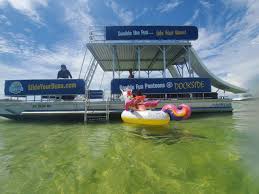 a two story pontoon boat from