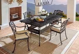black wrought iron outdoor patio furniture