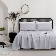 luxury linen bed set bedding