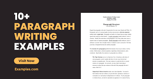 paragraph writing 10 exles