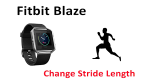 change stride length fitbit blaze