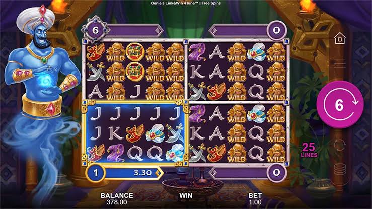 Genie's Link&Win 4Tune (All For One Studios) Slot Review & Demo