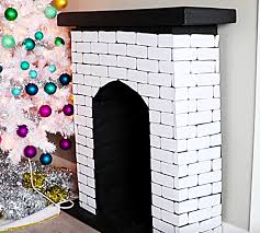 Diy Faux Fireplace Made Of Cardboard