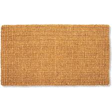 plain coco coir door mat bare natural