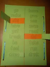 Irregular Verbs Foldable Chart For Young Learners