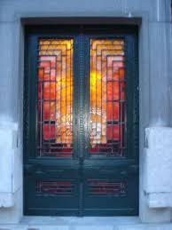 Brussels Art Deco Door Stained Glass