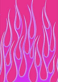 free hot pink bad flames