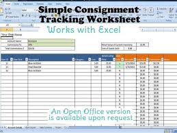 Simple Consignment Tracking Worksheet Calculates Your Sales