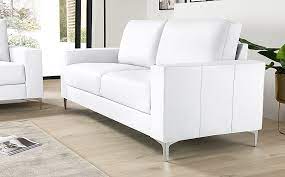 Baltimore 3 Seater Sofa White Premium