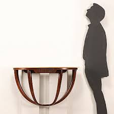 Wall Mounted Console Table In Stained