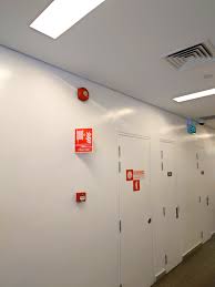 fire extinguishers in a commercial building