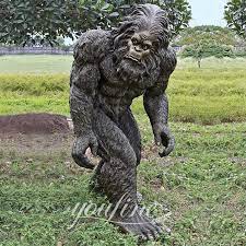 Life Size Bronze Bigfoot Garden Statue