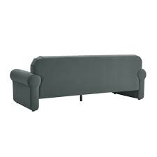 keelee grey 84 inch velvet sofa tov